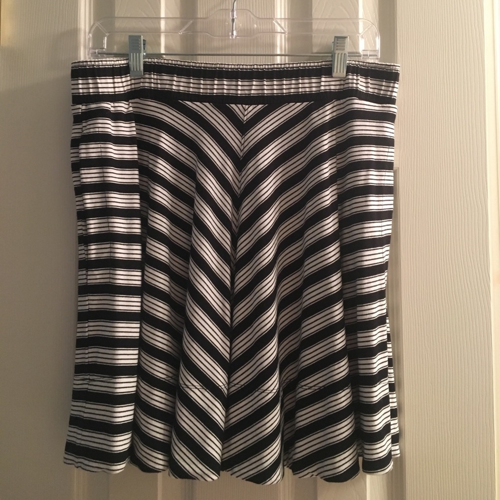 Loft diagonal striped skirt