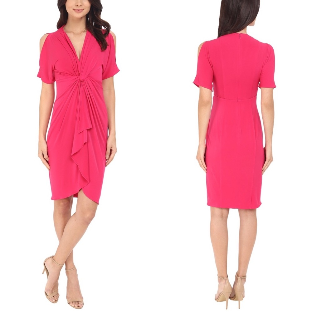 Catherine Malandrino pink draped dress