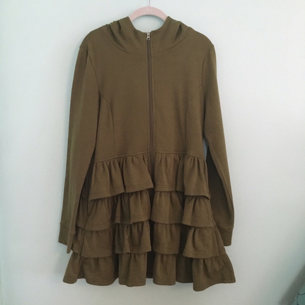 ModCloth Tier Me Roar Ruffled Jacket