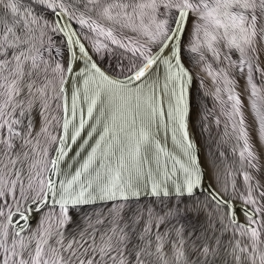 Olive Crop Top