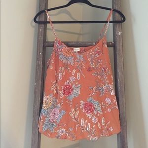 Aritzia Floral Silk Blouse, small