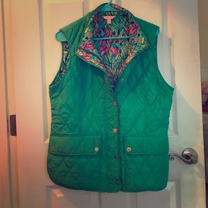 Lilly Pulitzer Quilted Vest XL
