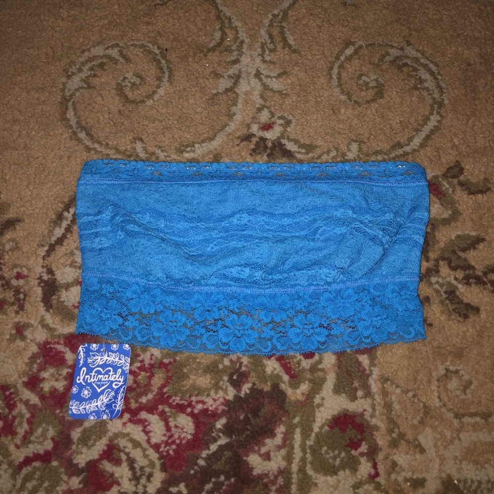 Intimately Free People Turquoise Tube Lace Bra M