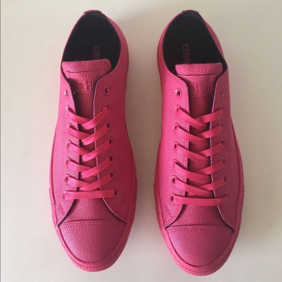Converse Other - Converse All Star Pink Leather Chucks