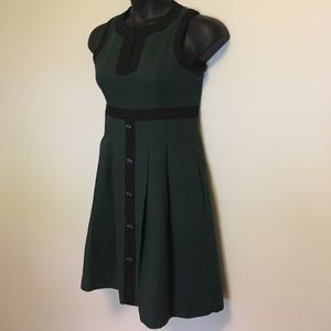 New TULLE pleated Green Dress with pockets. Size M
