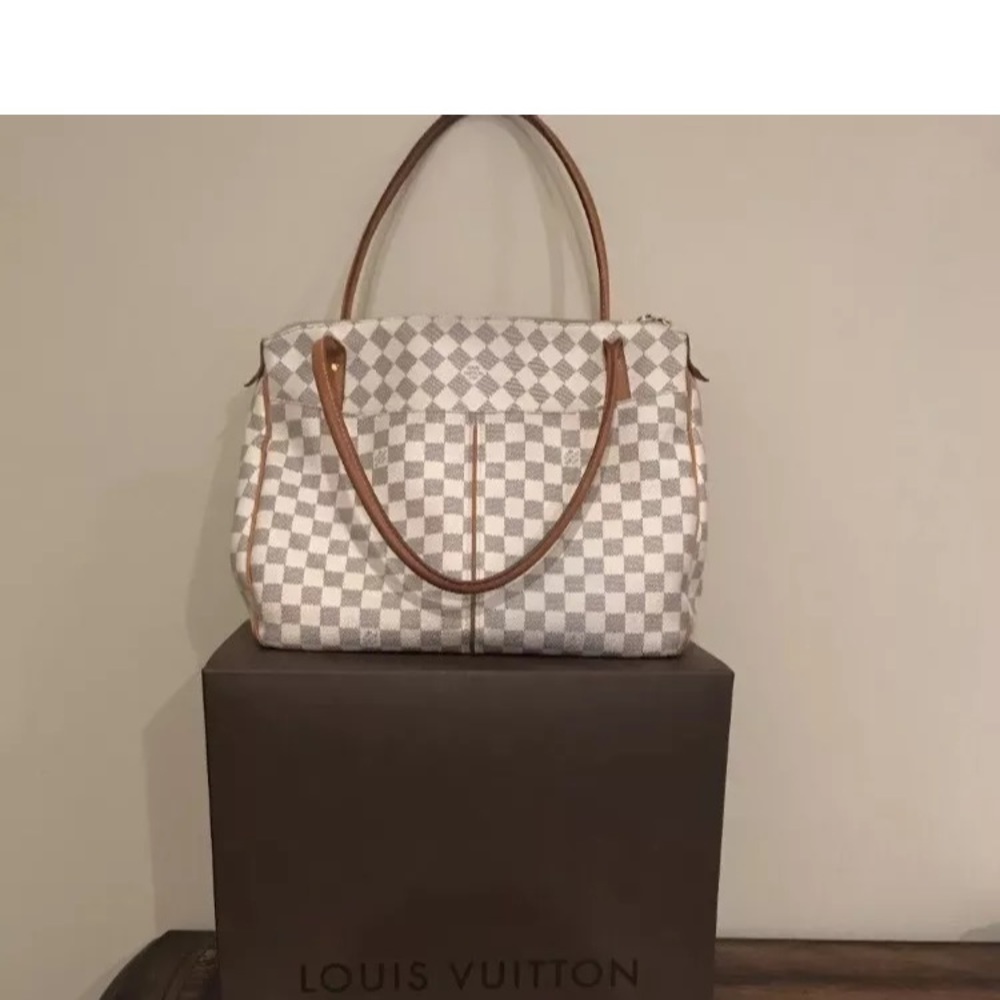 Authentic Louis Vuitton Damier Azur Figheri GM