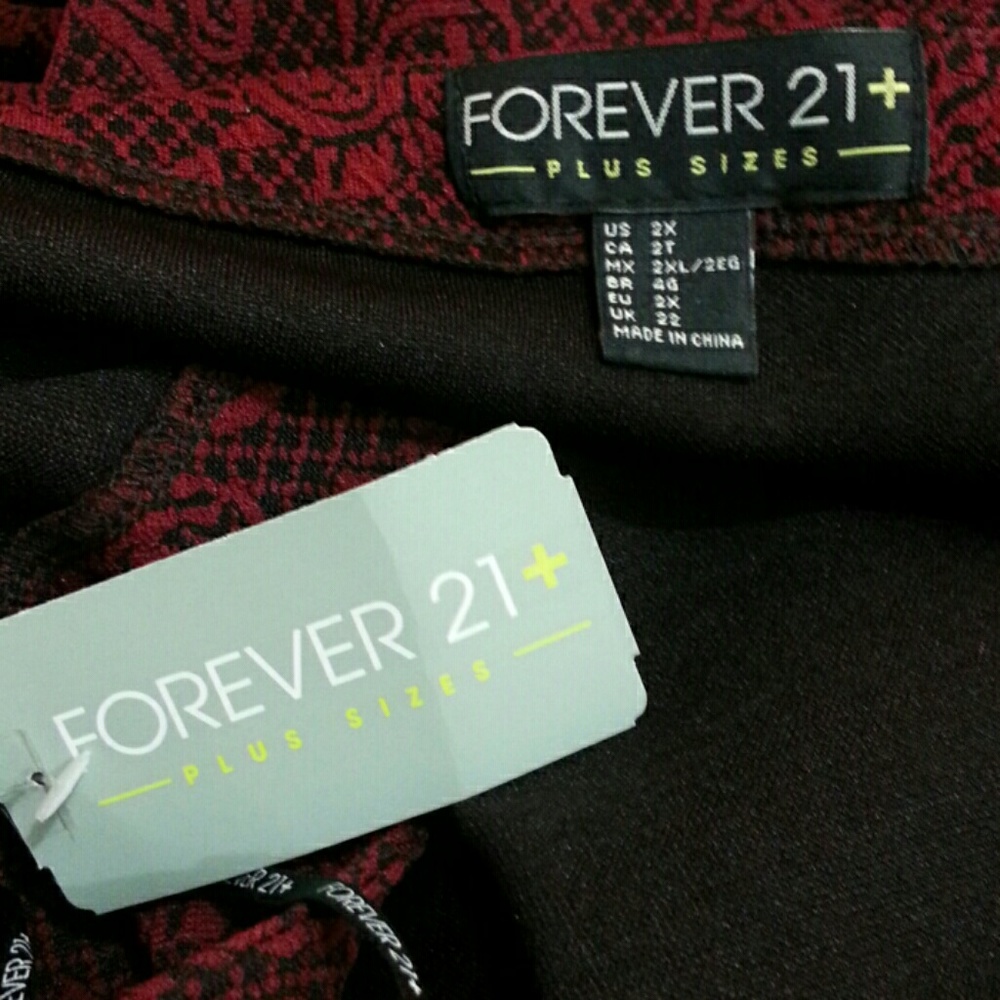 FOREVER 21 Beautiful Burgundy Dress. NWT - Picture 5 of 5