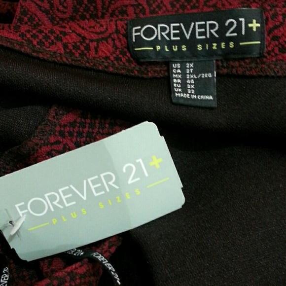 FOREVER 21 Beautiful Burgundy Dress. NWT - Picture 5 of 5