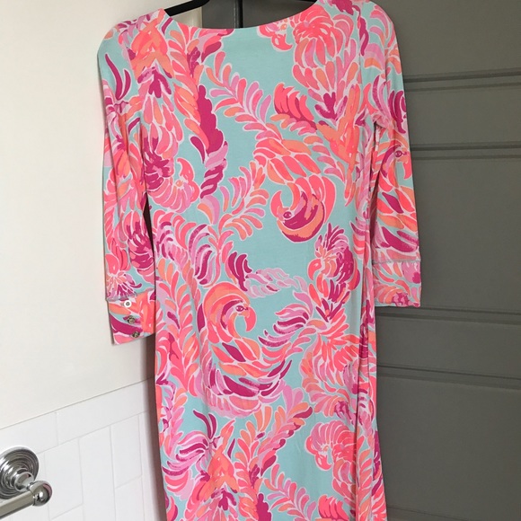 Lilly Pulitzer UPF Sophie Flamingo Dress xs - Picture 3 of 3
