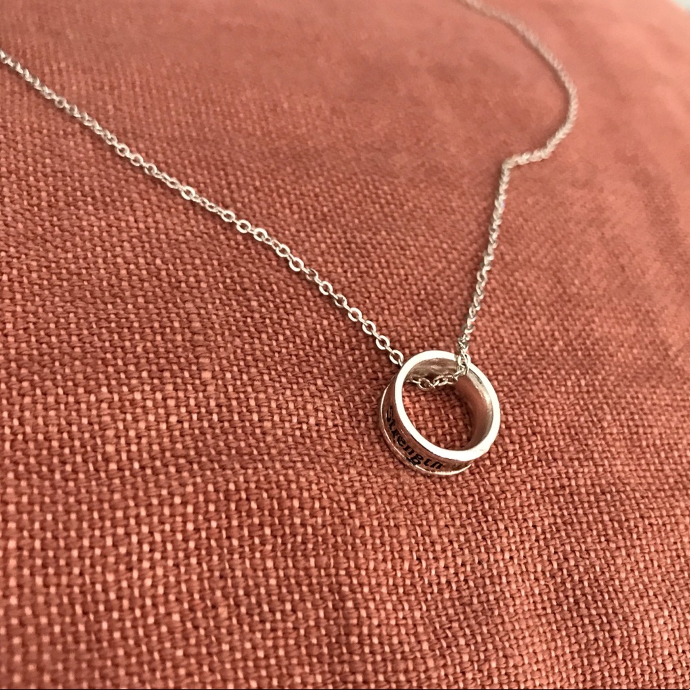 Cute "strength" necklace