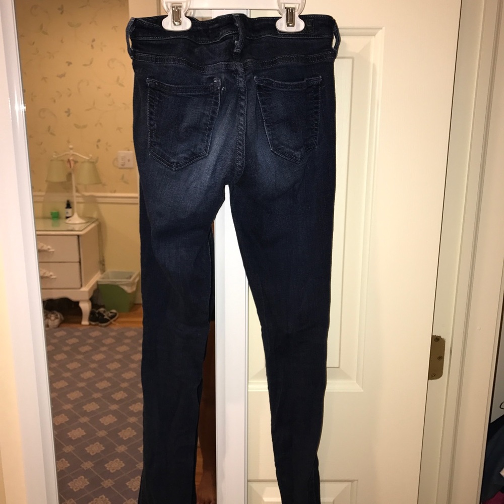 AG darkwash skinny jeans (jeggings)
