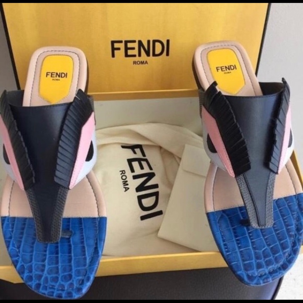 Authentic fendi flats