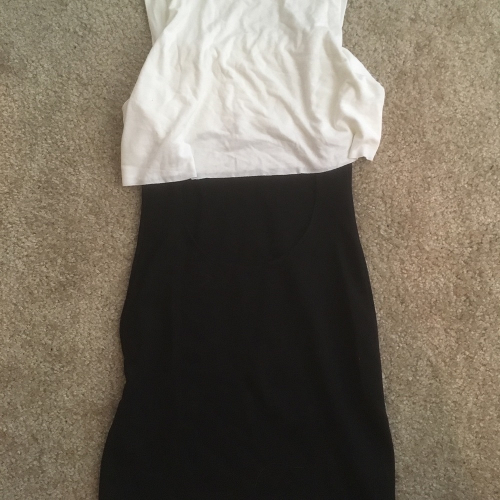 Bailey 44 black and white dress open back