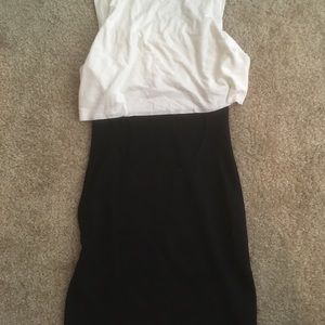 Bailey 44 black and white dress open back