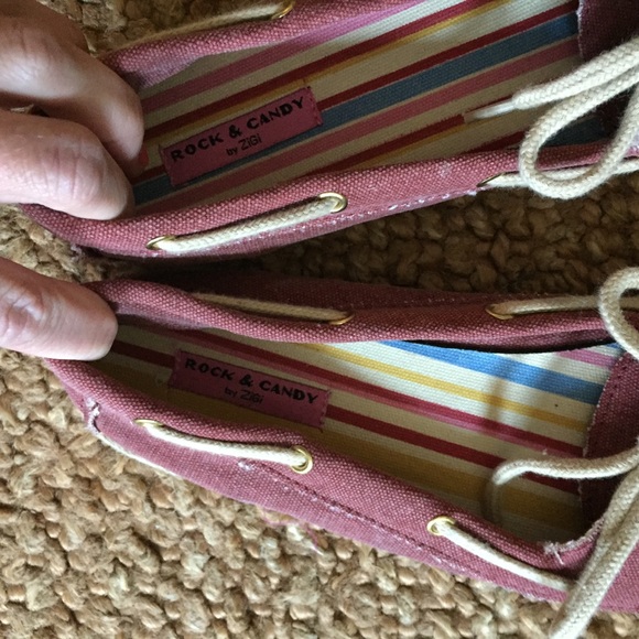 NWOB URBAN OUTFITTERS ROCK CANDY RED BOHO FLATS BOAT SHOES FLATS 9 M - Picture 9 of 14