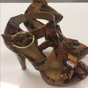 Chinese Laundry Snakeskin Sandals / Heels