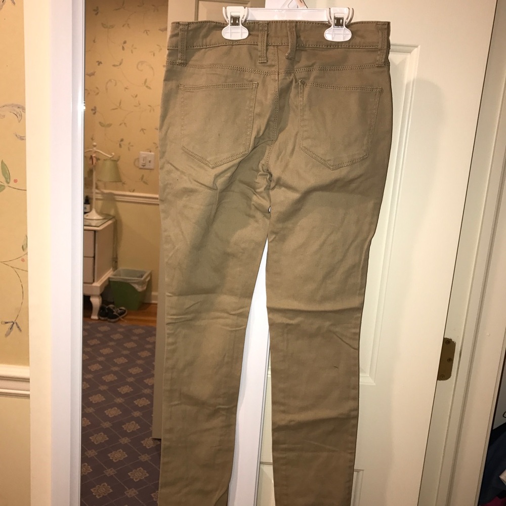 Khaki skinny jeans