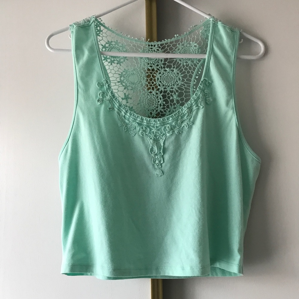 TURQUOISE TANK TOP/ BLOUSE