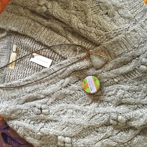 Anthropologie sleeping on snow wrap sweater