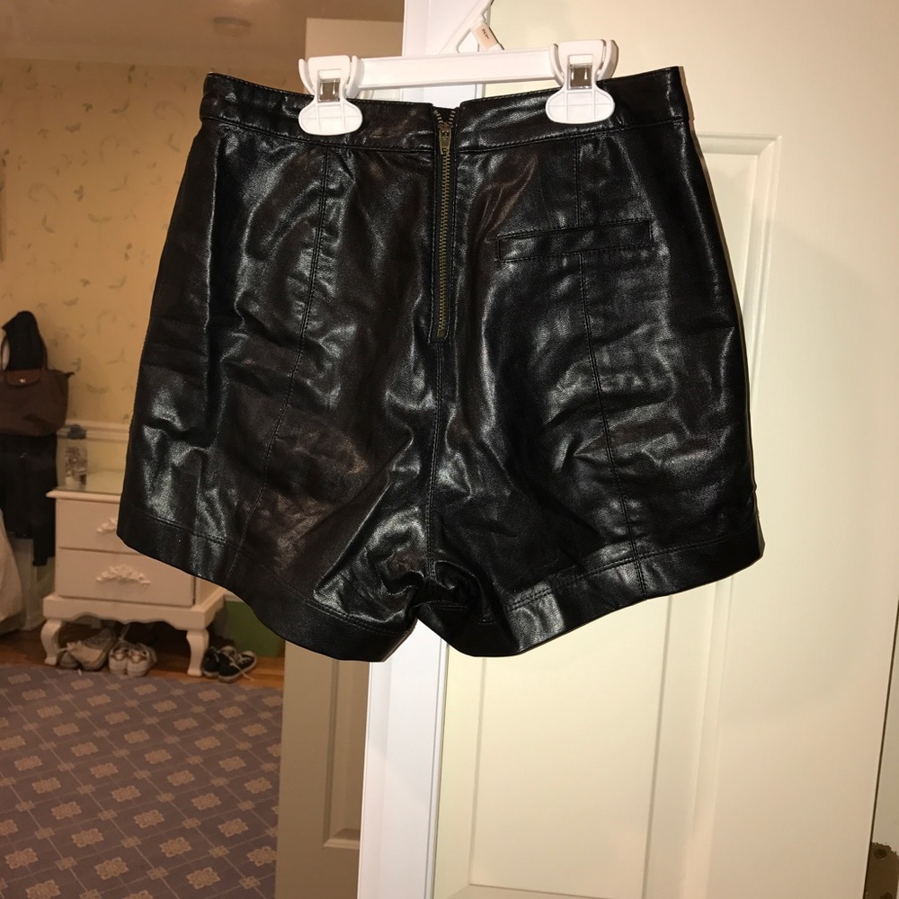 Pleather shorts