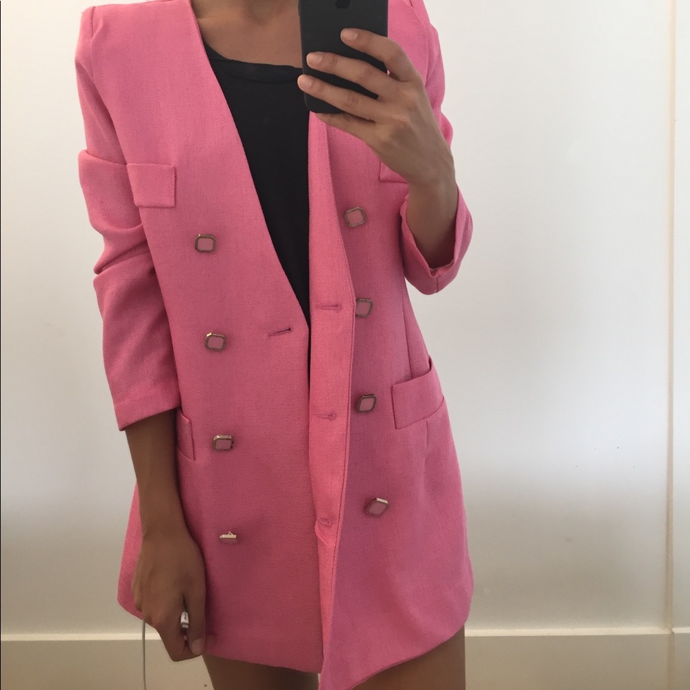 Pink blazer