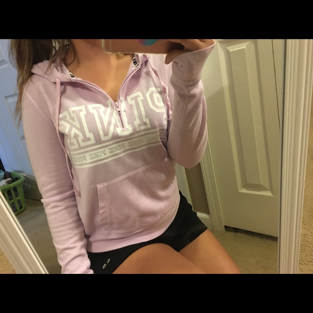 VS pink hoodie