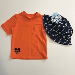 !!New Item!! 6M - NWT Rash Guard & Beach Hat