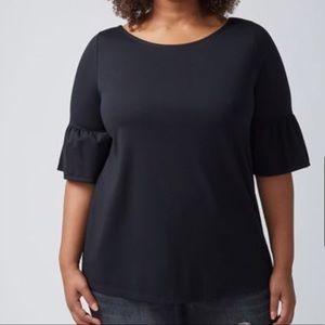 LANE BRYANT | PONTE BELL-SLEEVE TOP