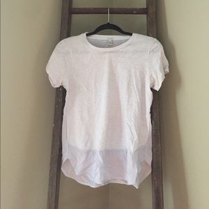 J.Crew Sky Blue Silk Mix T-Shirt, XS