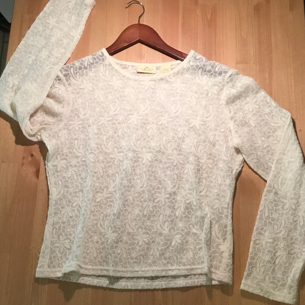 Limited America Sheer Floral Pattern Shirt