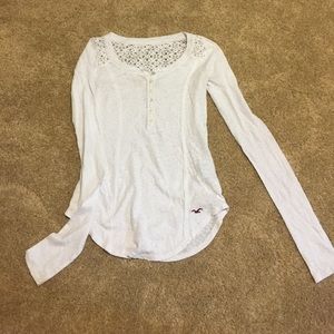 White Hollister long sleeve