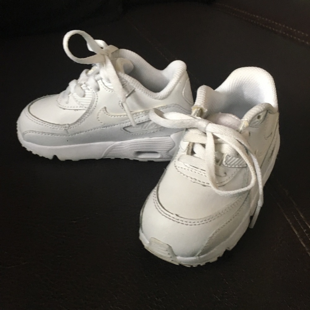 Toddler All White Air Max-Size 7
