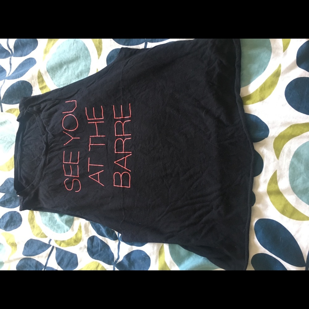 See you at the barre one size tank