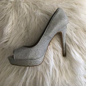 ALDO Silver heels