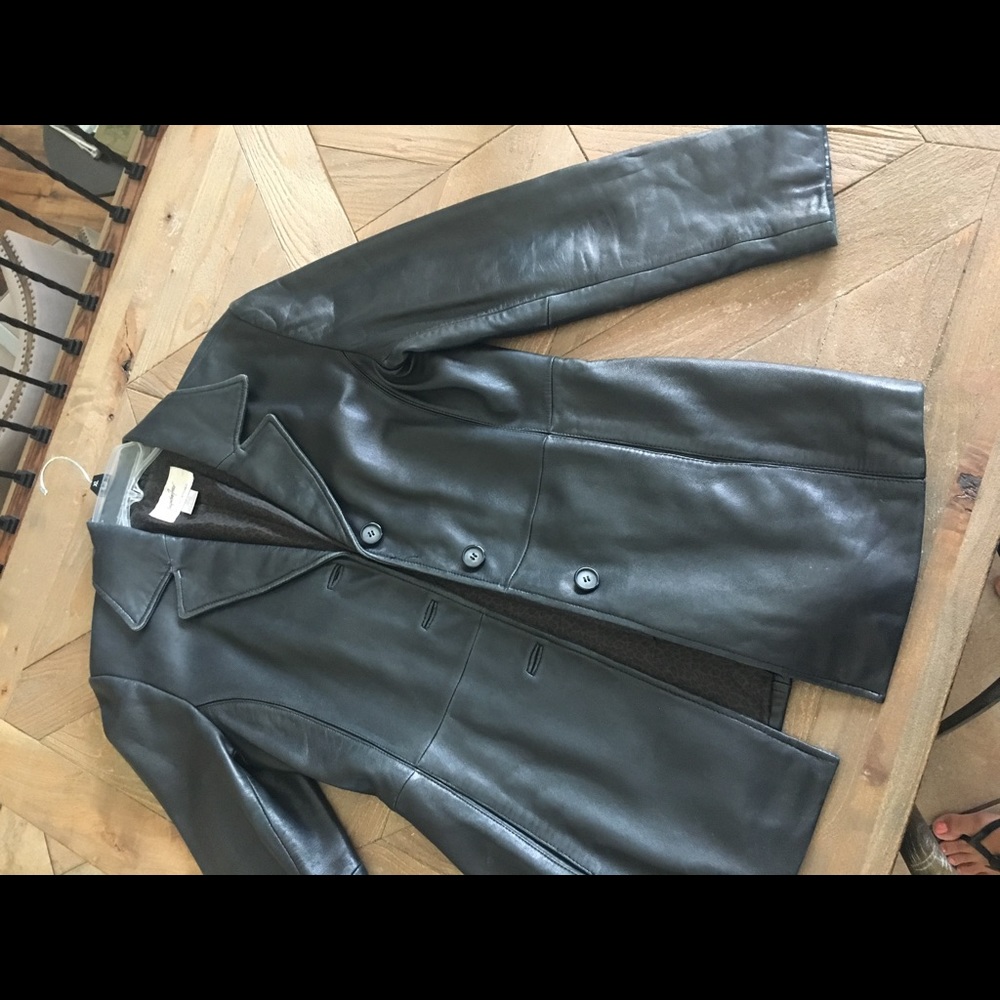 Genuine lambskin leather jacket