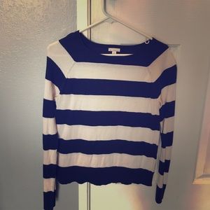 Gap navy and white crew neck sweater