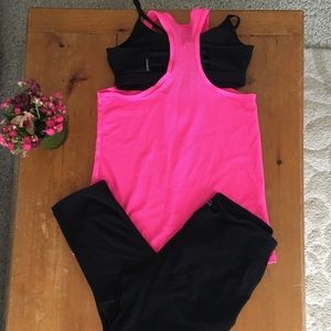 Black Strappy Sports Bra