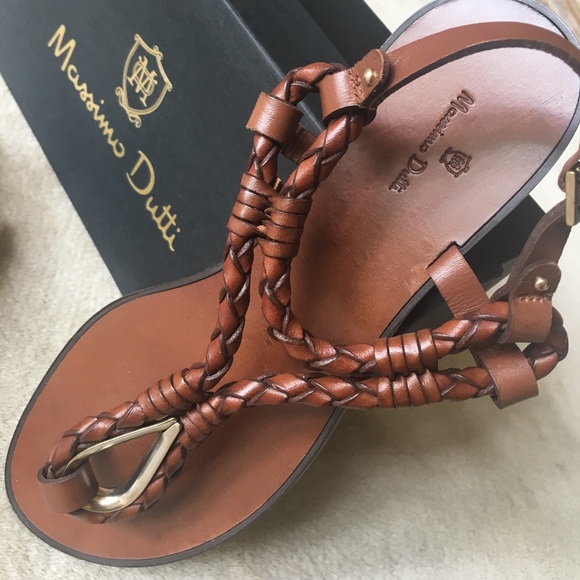 Massimo Dutti 🌼Sandals Leather New - Picture 2 of 4