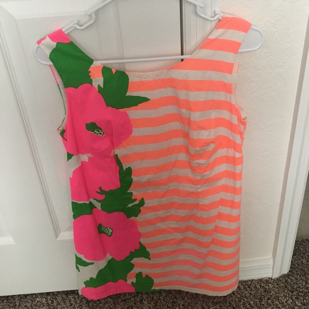 EUC Lilly Pulitzer Neon Wild Flower Delia Dress