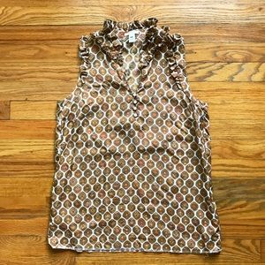 J Crew Damask Blouse