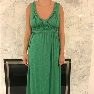 Green maxi dress
