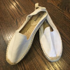 Soludos Canvas Platform Smoking Slipper