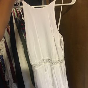 white halter sundress