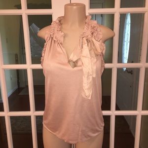 Blush Pink Ruffle Tank