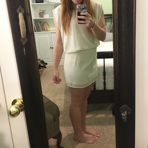 Cream semi-formal dress