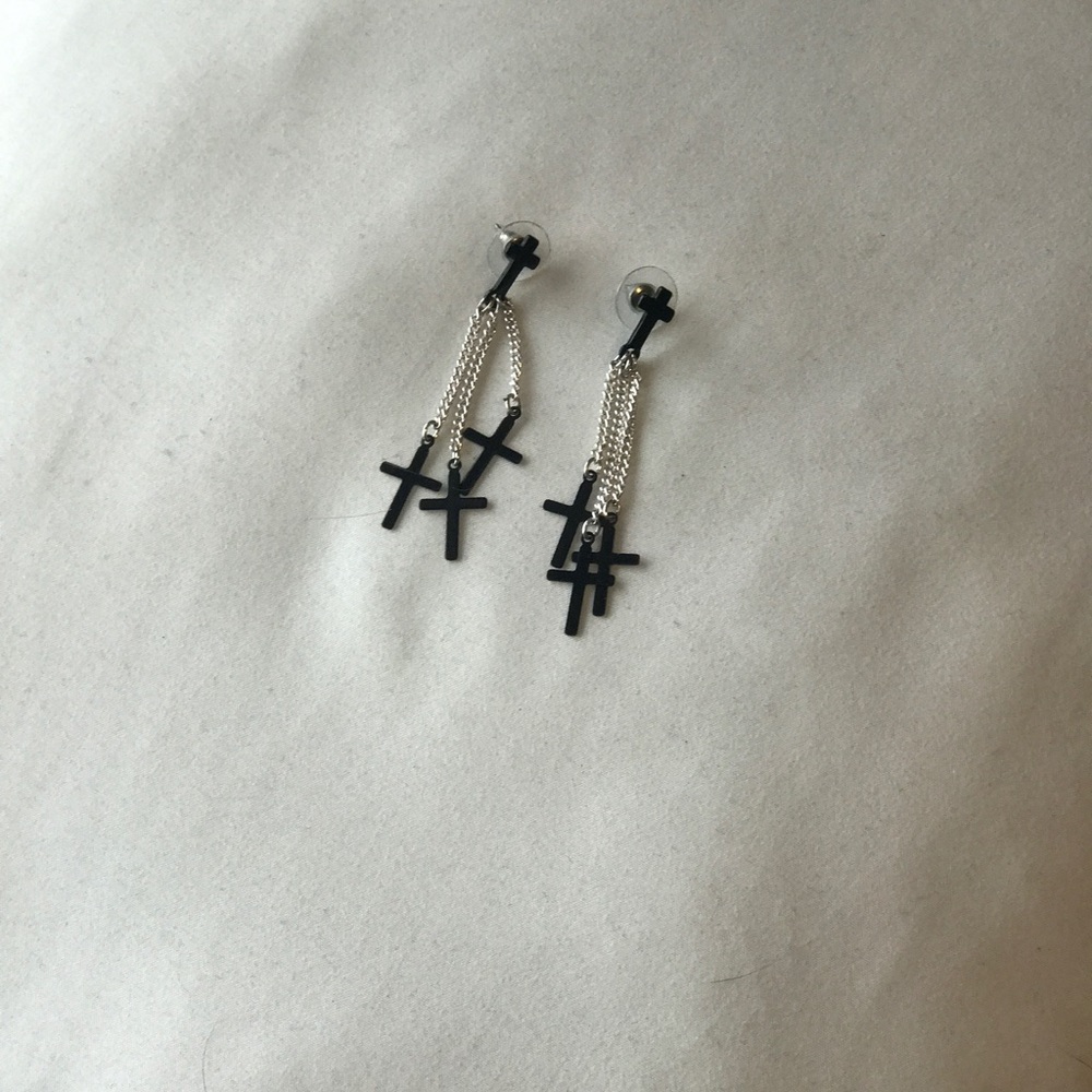 Cross earrings