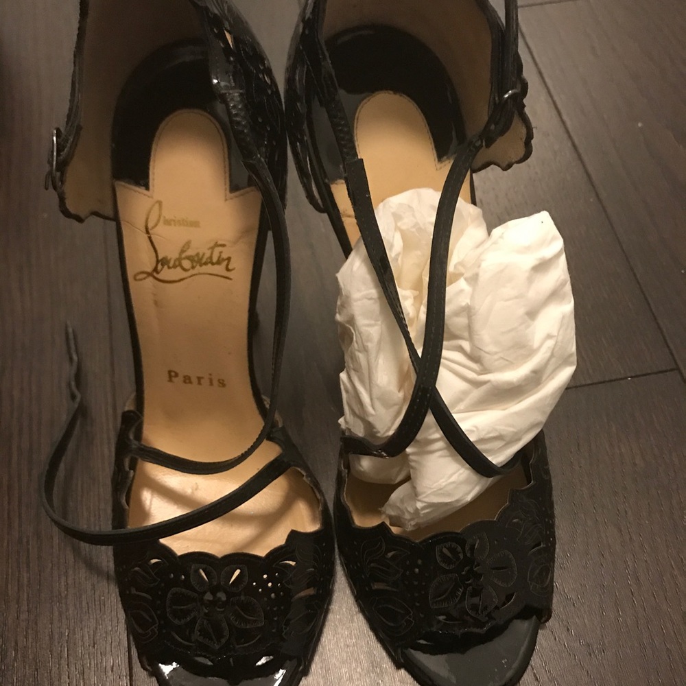 Christian louboutins laser cut