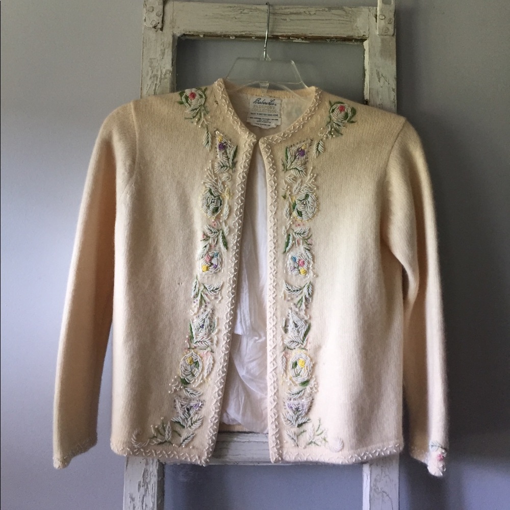 Gorgeous Vintage Beaded Cardigan Sweater