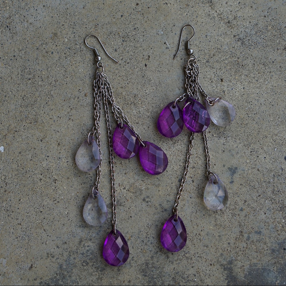 Beaded dangling earrings