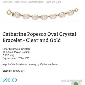Catherine Popesco Oval Bracelet